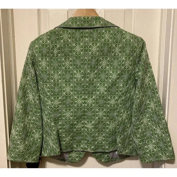 Nanette Lepore Green Floral Blazer - Picture 8 of 15